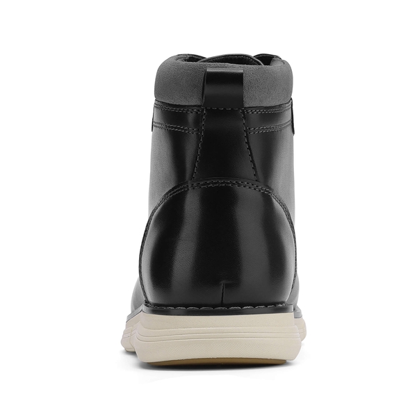 Men's Vegan Leather Chukka Boots - BLACK - 5